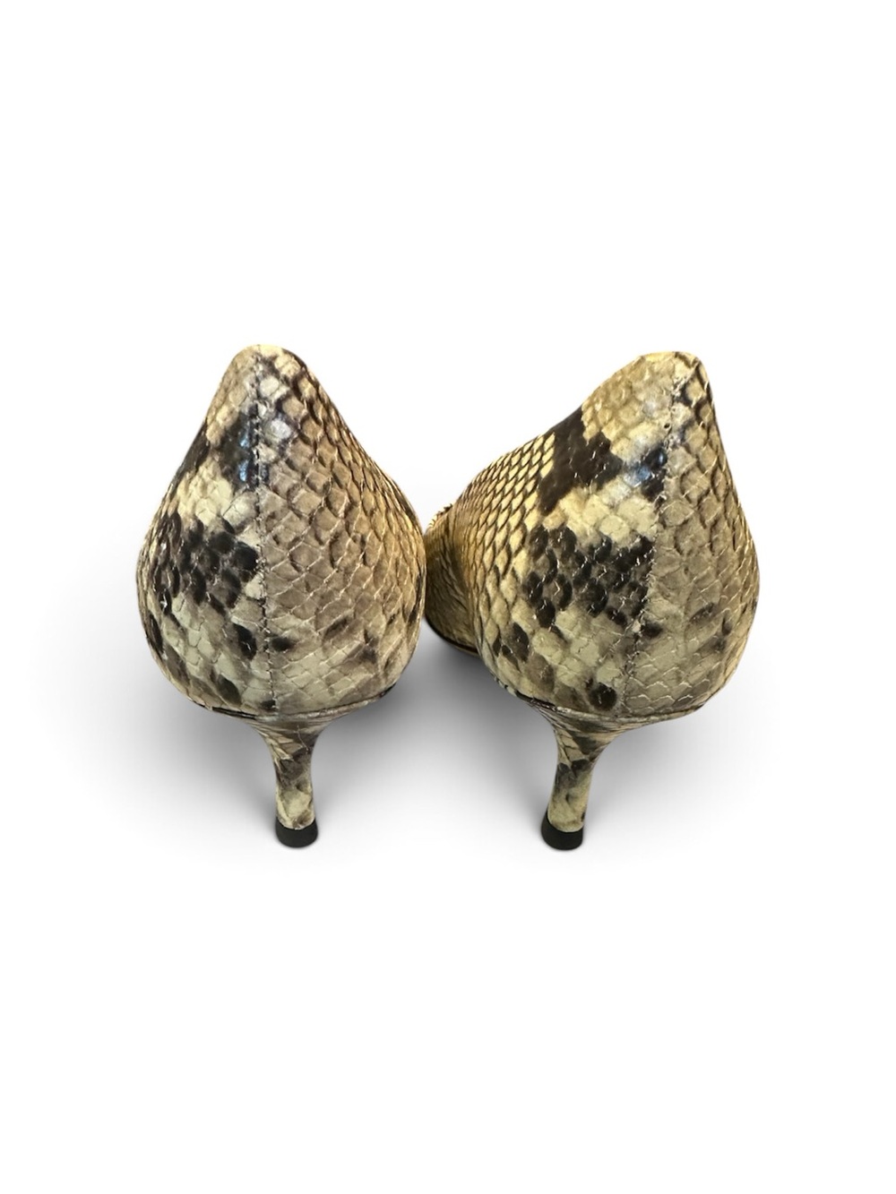 The Shoe Box Python Pointed Toe Heels - Picture 3 of 3